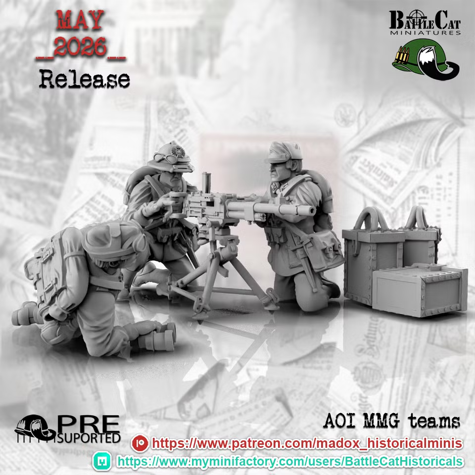 WW2 Italian AOI MMG Teams