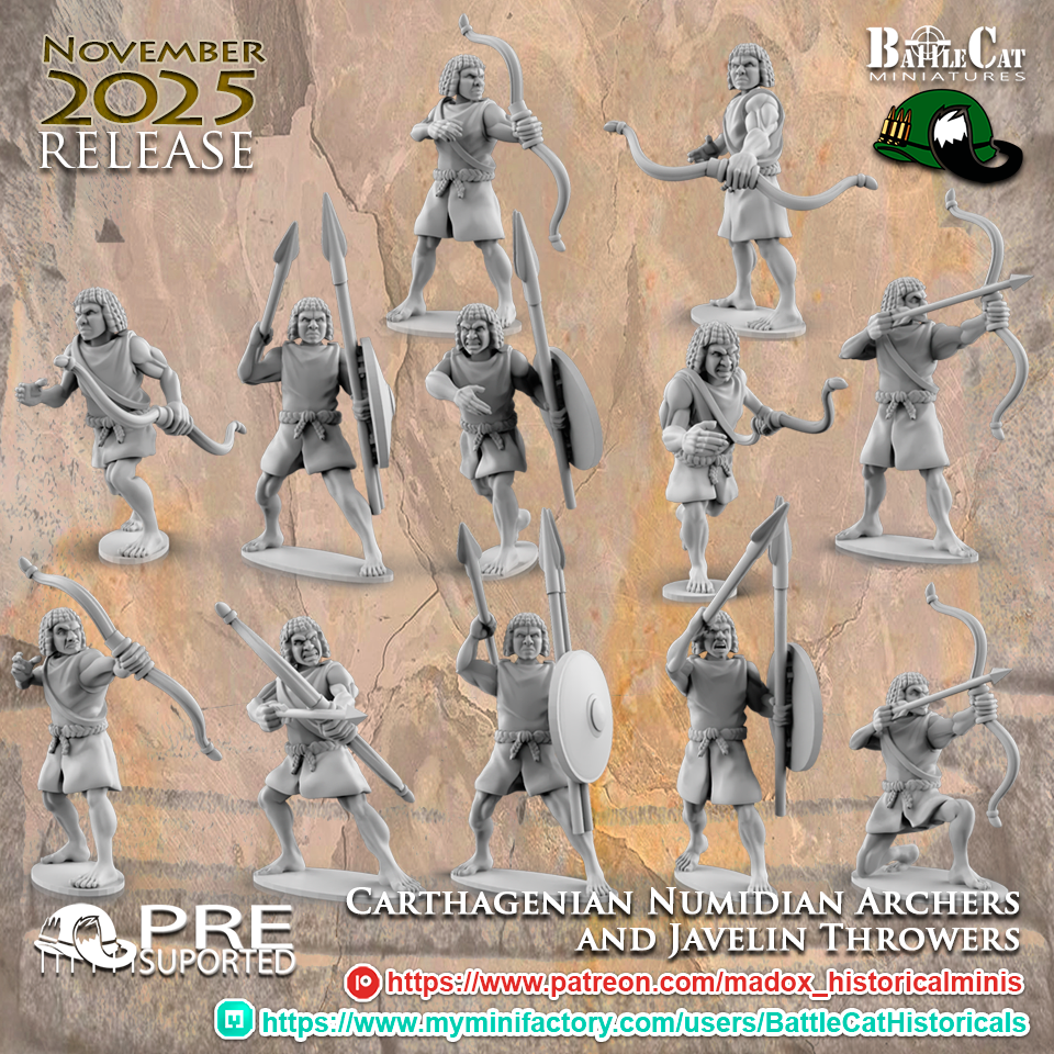 Carthaginian Numidian Archers and Javelin Throwers