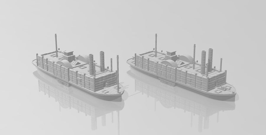 1/600 Confederate Cottonclads CSS Uncle Ben, Josiah Bell