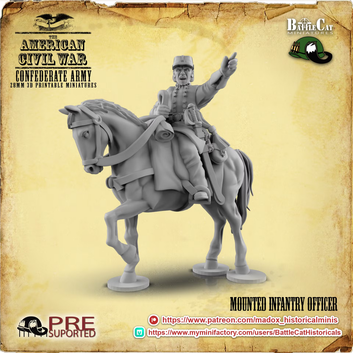 Confederate Mounted Officers