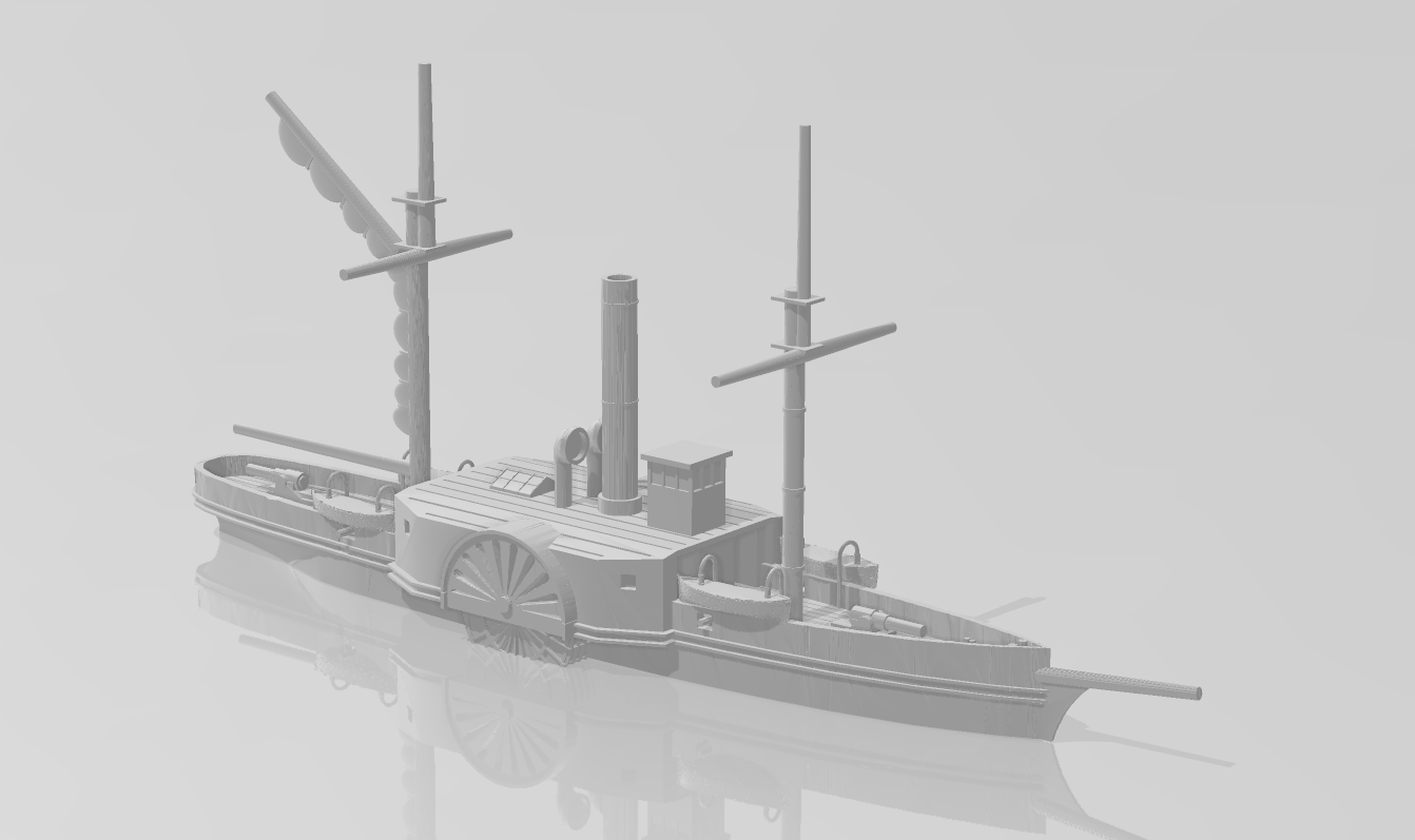 1/1200 Union / Confederate Gunboat USS / CSS Water Witch