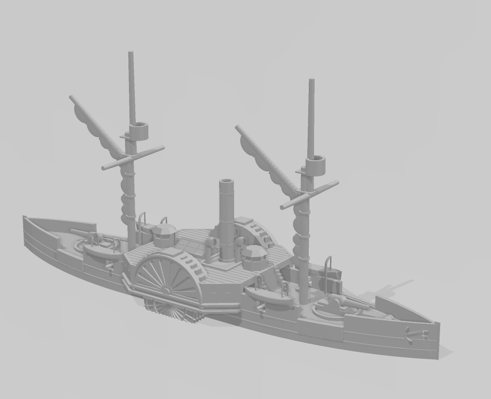 1/600 Union “Double Ended” Gunboat USS Sassacus
