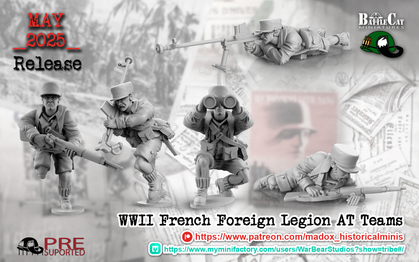 WW2 French Foreign Legion AT Rifle Teams