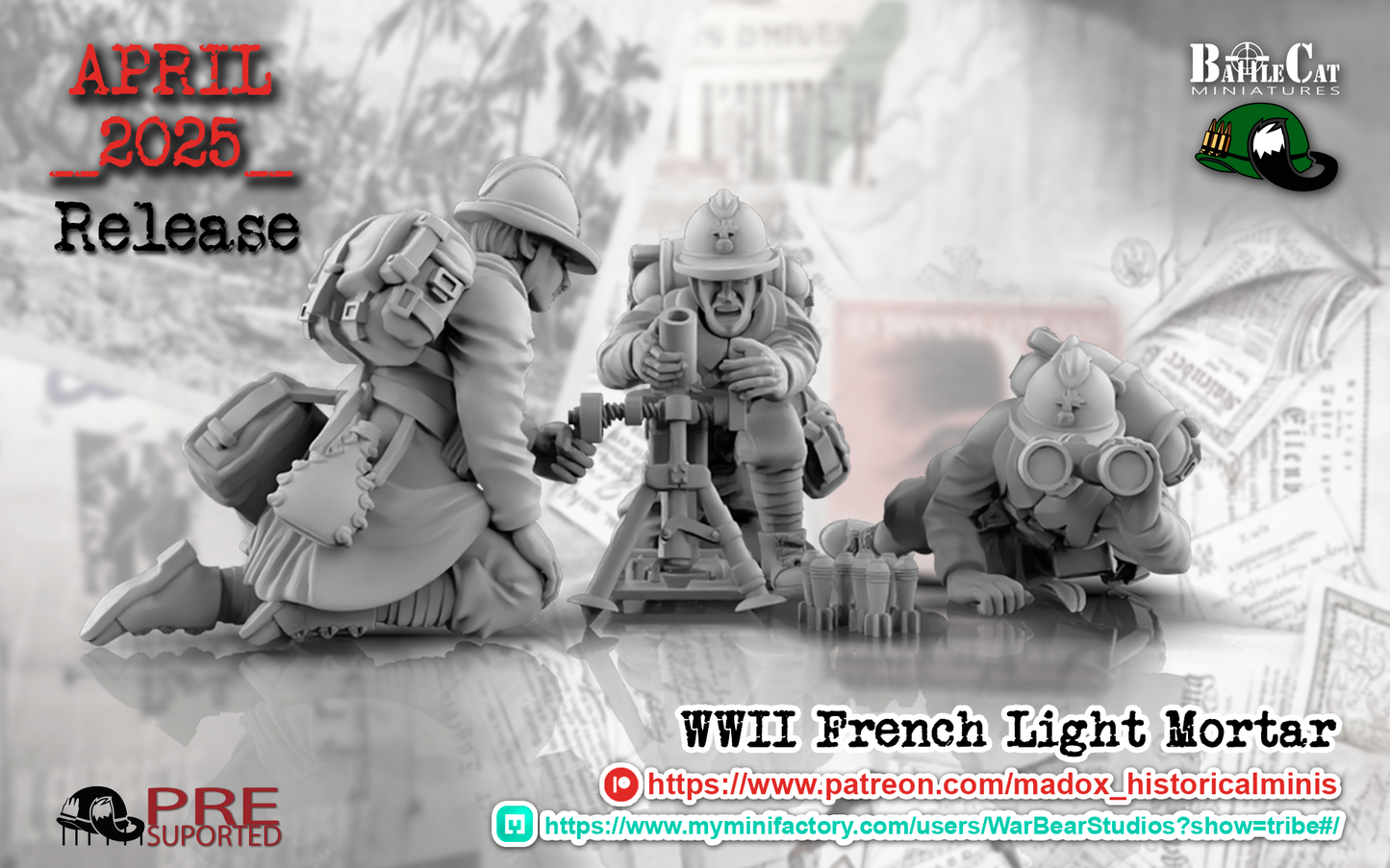WW2 French Light Mortar Teams
