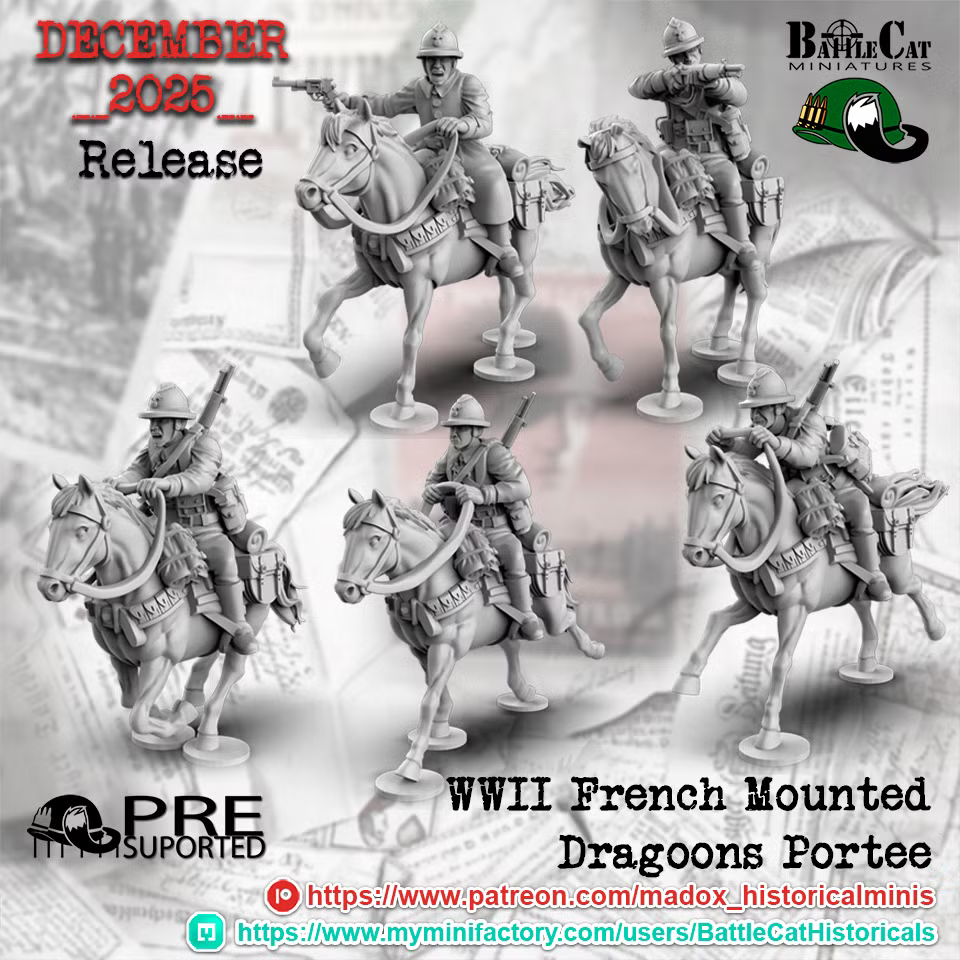 WW2 French Dragoons Portee
