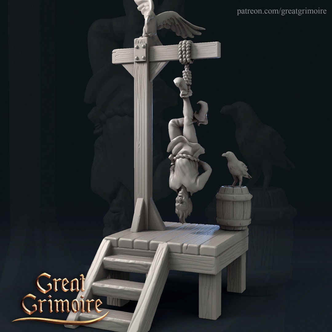 The Hanged Man | 3D Printed Resin Model | Ideal for DnD, RPG, Table top Gaming, Fantasy, Wargaming, The 9th Age, Medieval
