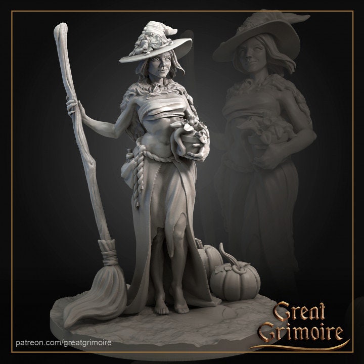Amber | Display piece | Ideal for RPG, DnD, Table top gaming, Fantasy, Wargaming, The 9th Age, Female Miniature | 3D Printed Resin Models