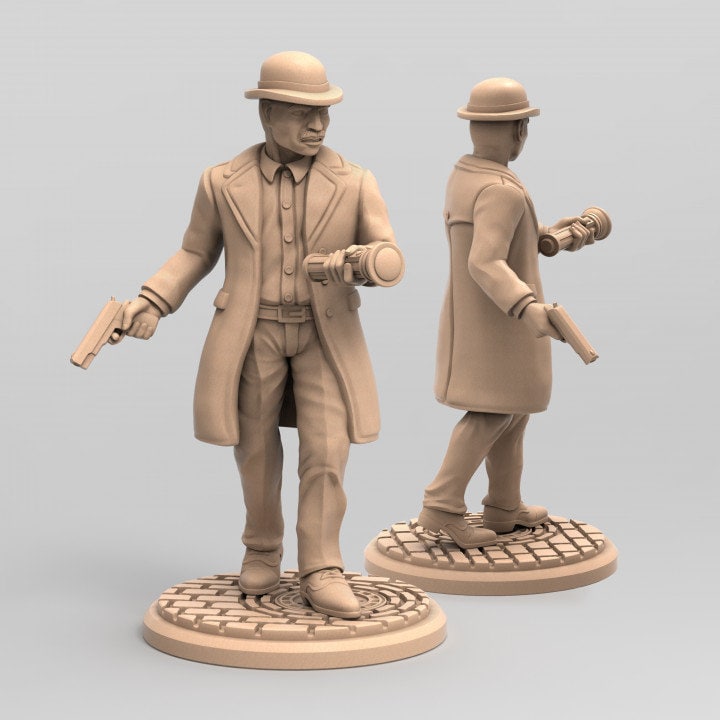 Detective | 3D Printed Resin Model | Ideal for DnD, RPG, table top Gaming, Fantasy, Wargaming, Cthulhu, Mansions of Madness,