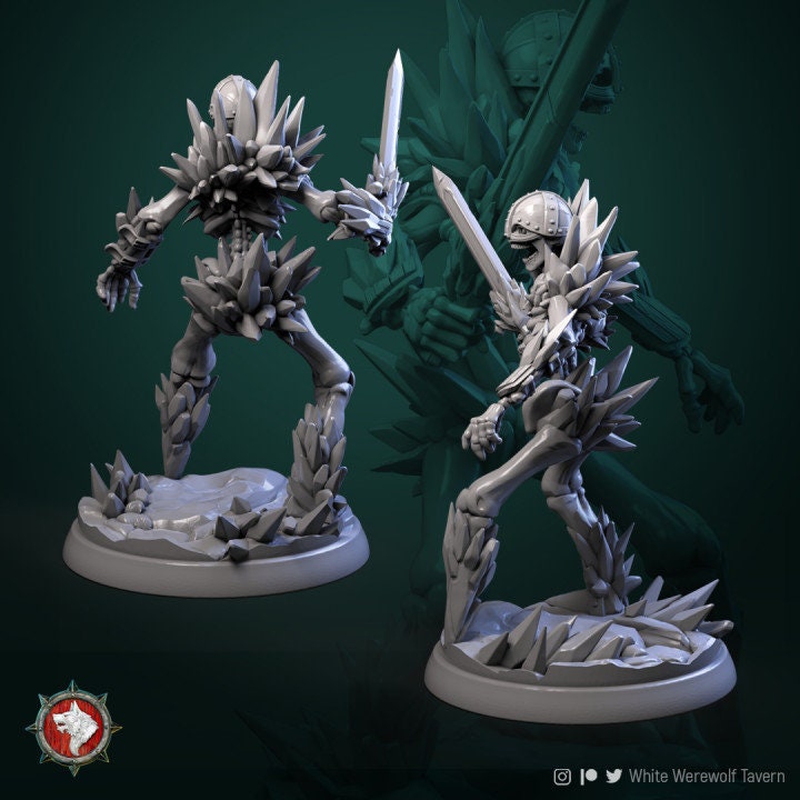 Ice Skeletons (4 set) | 3D Printed Resin Model-Ideal for DnD, RPG, table top Gaming, Greek, Fantasy, Wargaming, The 9th Age, Undead