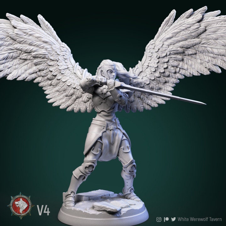 Valkiries (6 set) | 3D Printed Resin Model | Ideal for DnD, RPG, Table top Gaming
