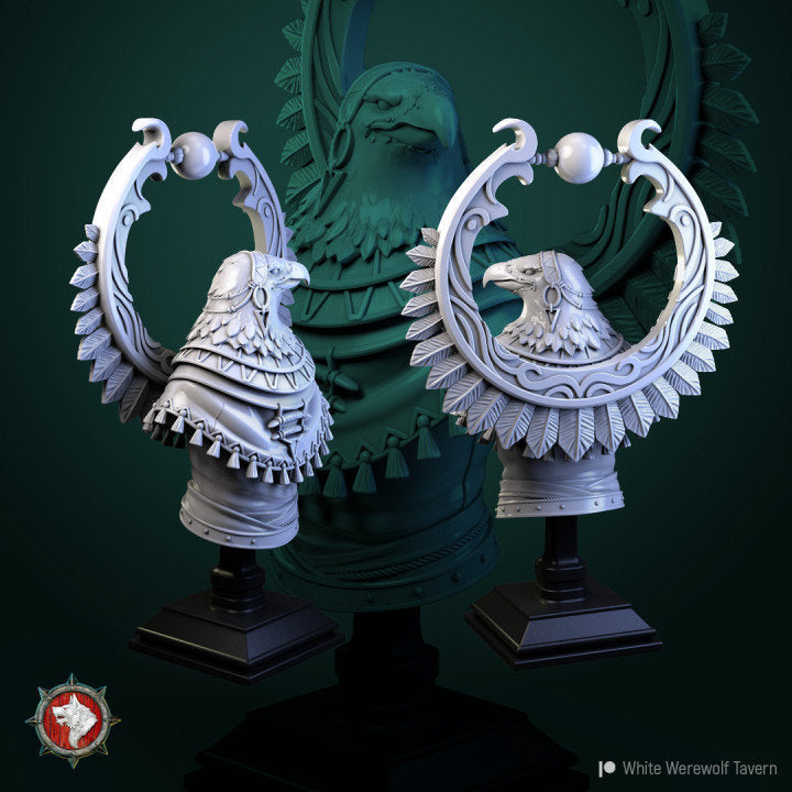 Ayalau the Aarakocra priestess bust | 3D Printed Resin Model | Ideal for DnD, RPG, AOS, Table top Gaming