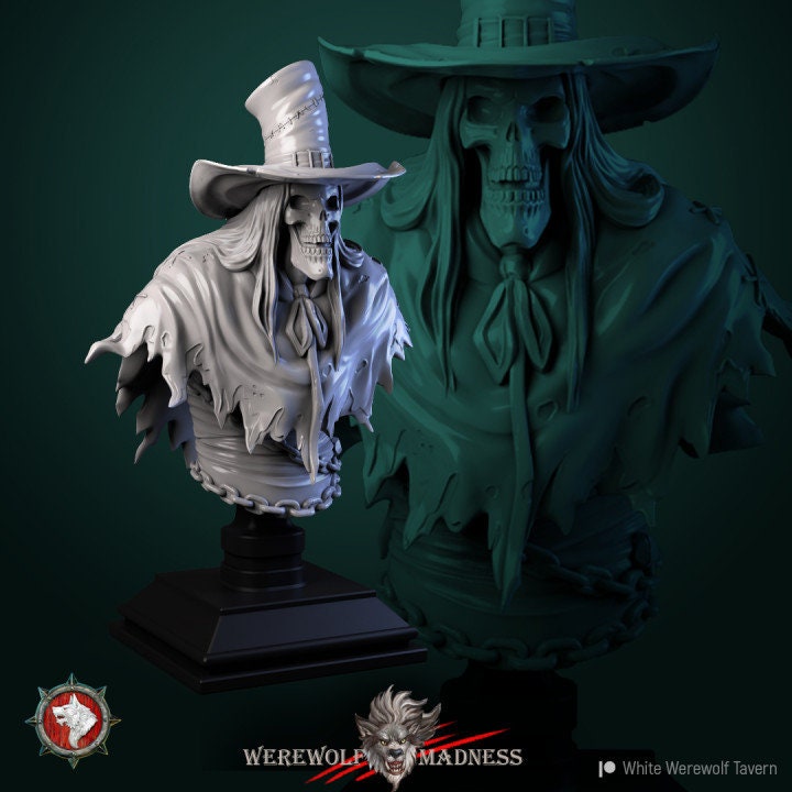Ghost Bust | 3D Printed Resin Model | Ideal for DnD, RPG, AOS, Table top Gaming