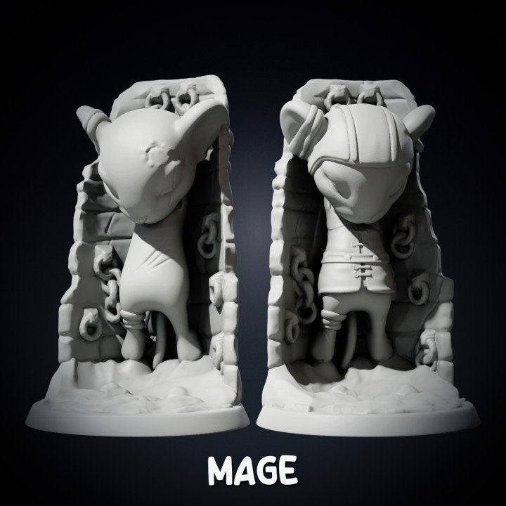 Mouse Prisoner and Scenic base 32mm