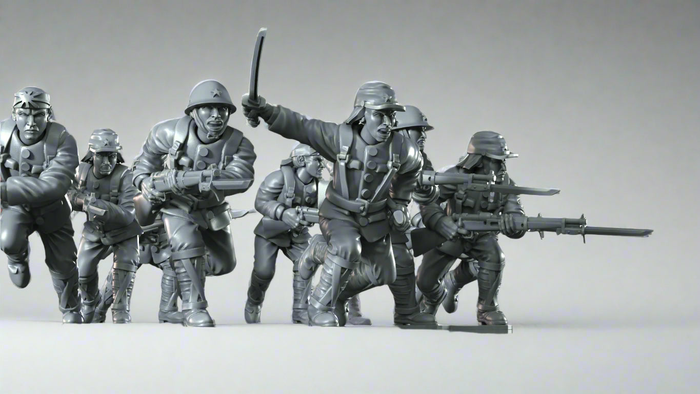 Japanese Infantry Banzai Charge