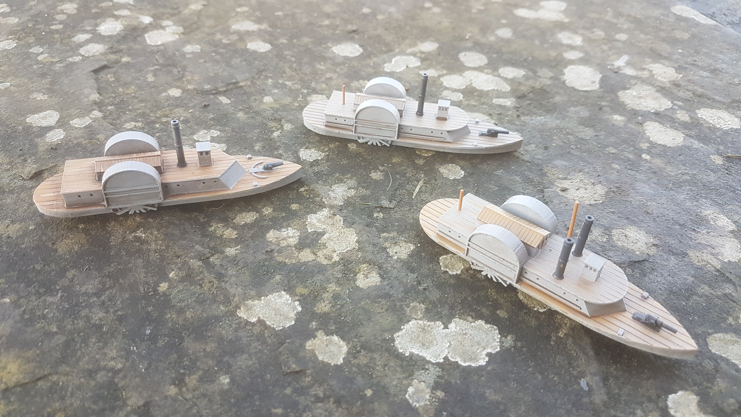 1/1200 Confederate Gunboat Rams