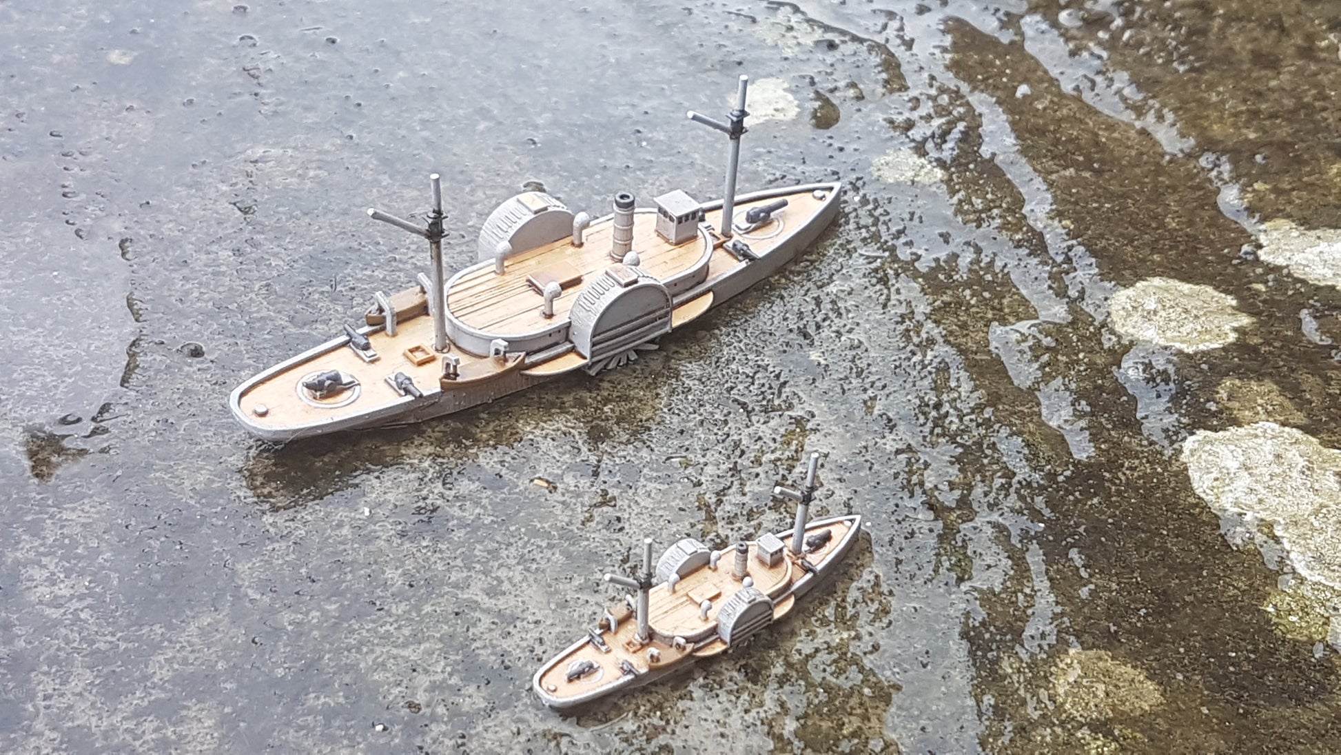 1/600 Confederate Gunboats CSS Morgan, Gaines – BIG Jim Prints