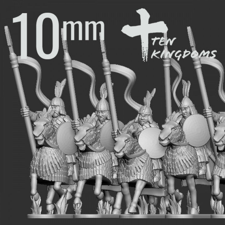 Khitan-Liao Armoured Spear Horsemen With Barding