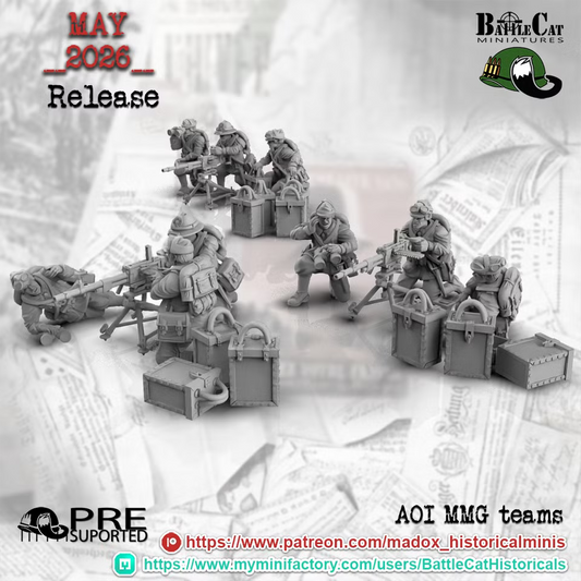 WW2 Italian AOI MMG Teams