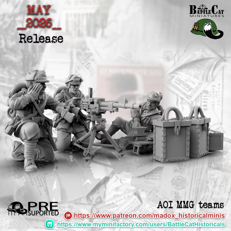 WW2 Italian AOI MMG Teams