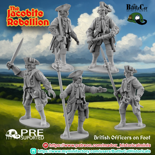 1745 British Officers
