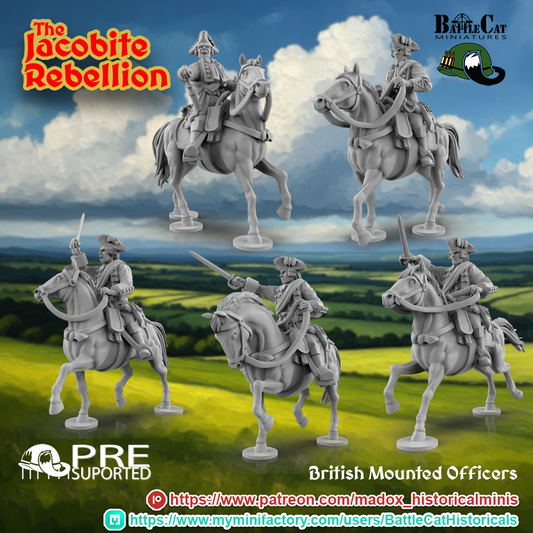 1745 British Mounted Officers