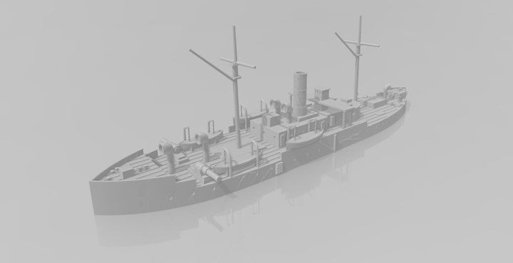 1/600 British ironclad ram HMS Hotspur