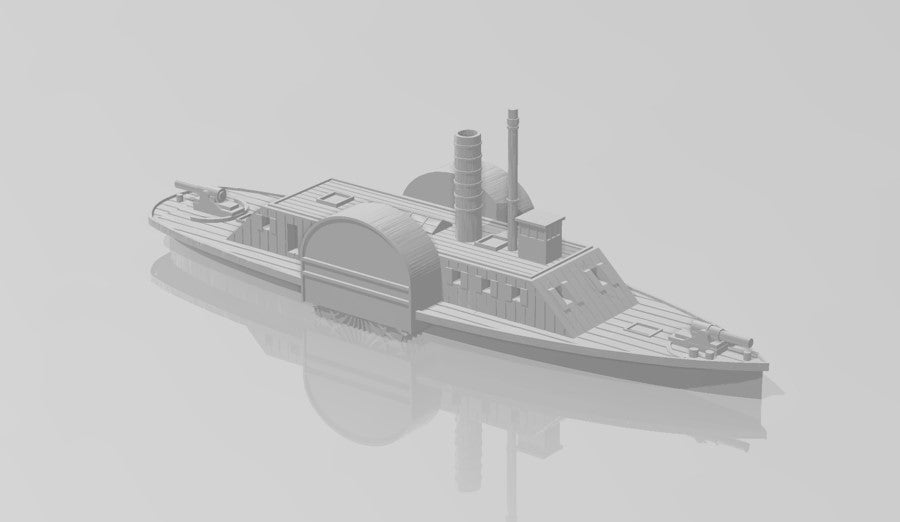 1/600 CONFEDERATE COTTONCLAD RAM CSS GENERAL EARL VAN DORN BIG Jim Prints