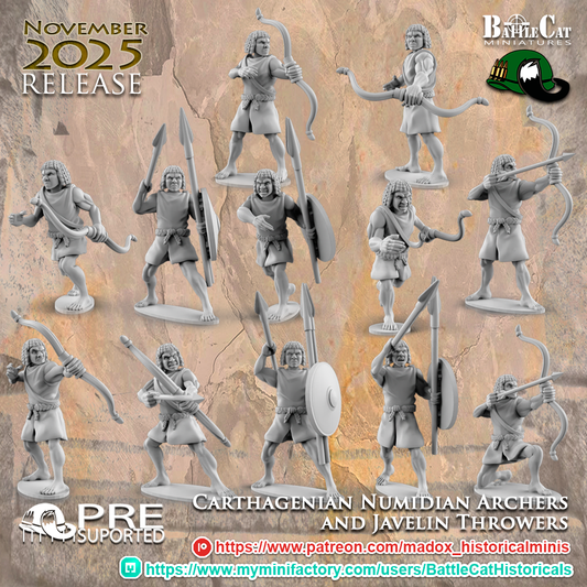 Carthaginian Numidian Archers and Javelin Throwers