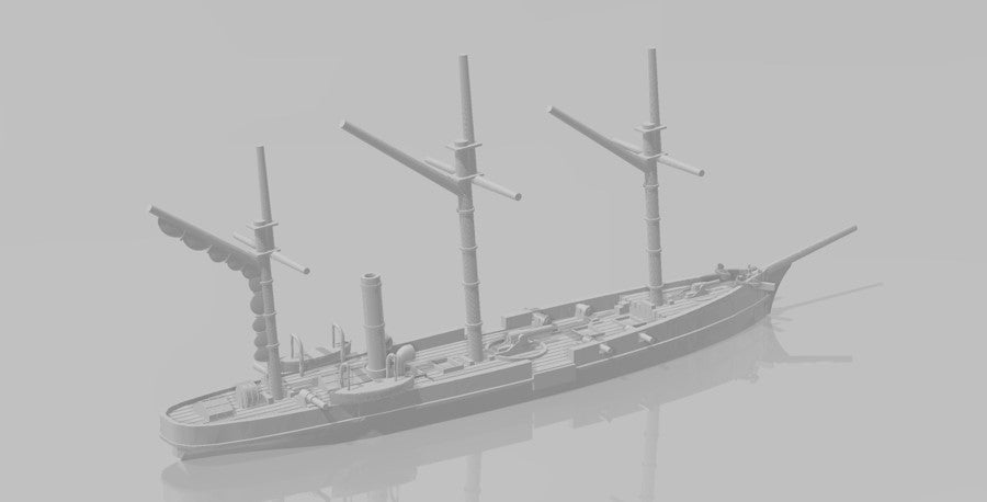 1/1200 Confederate Steam Gunboat CSS Mcrae – BIG Jim Prints