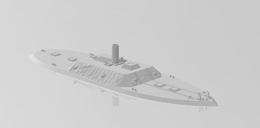 Css Jackson Commanders 1/600 Confederate casemate Iron Clad CSS Jackson/Muscogee – BIG Jim Prints