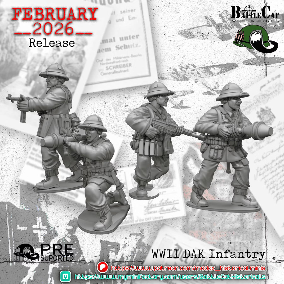 WW2 German DAK Infantry
