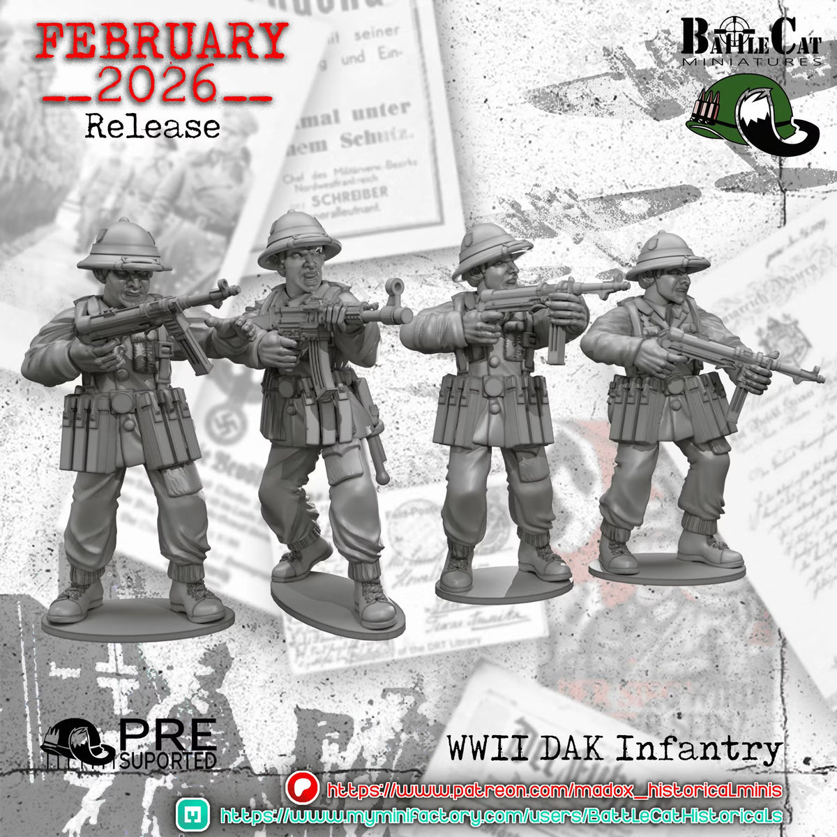 WW2 German DAK Infantry