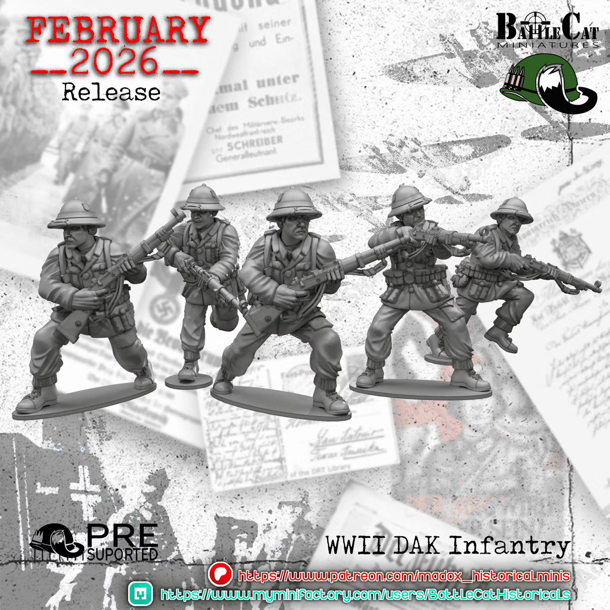 WW2 German DAK Infantry
