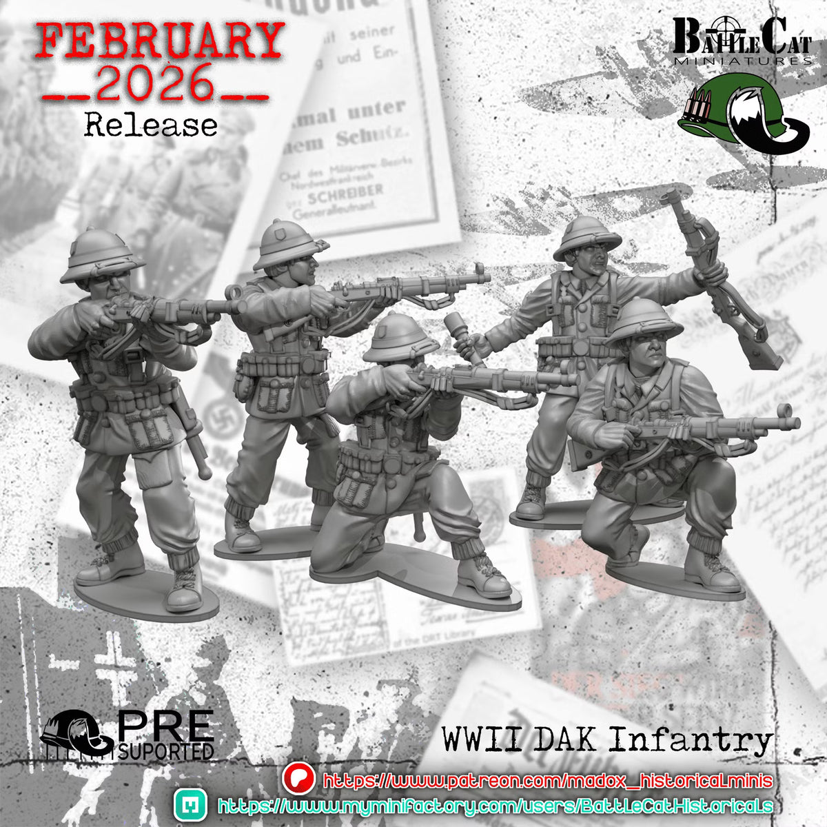 WW2 German DAK Infantry