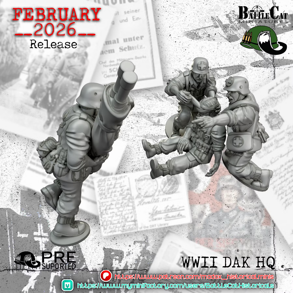 WW2 German DAK HQ