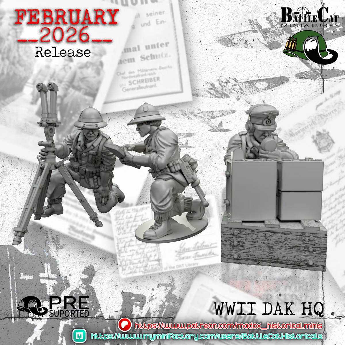 WW2 German DAK HQ