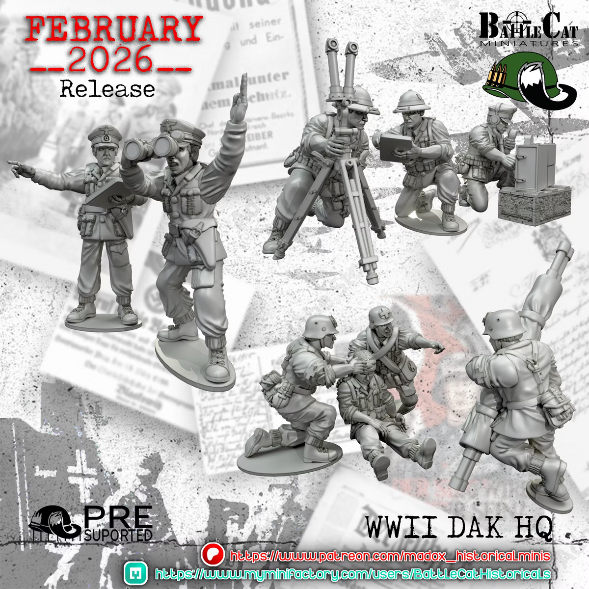 WW2 German DAK HQ