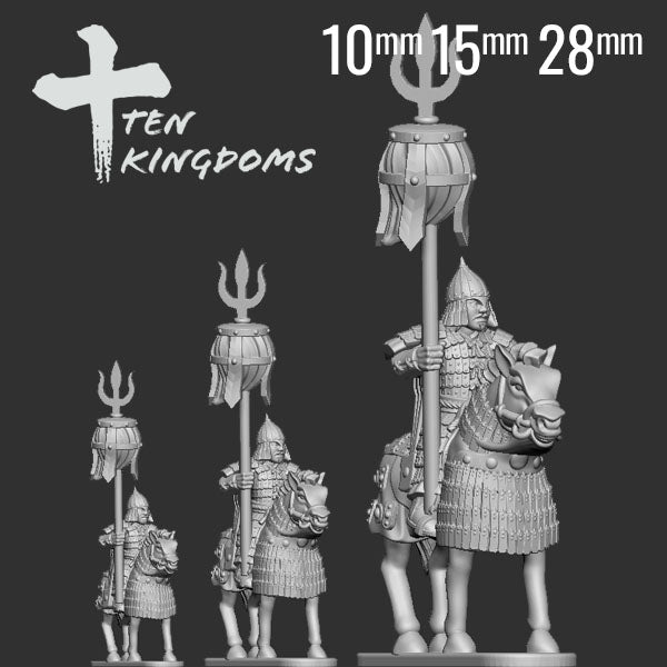 Mongol Empire Bannerman on Horseback