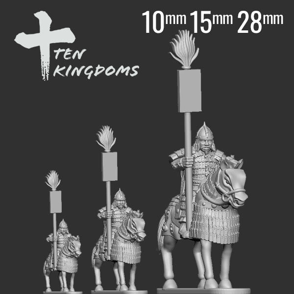 Mongol Empire Bannerman on Horseback