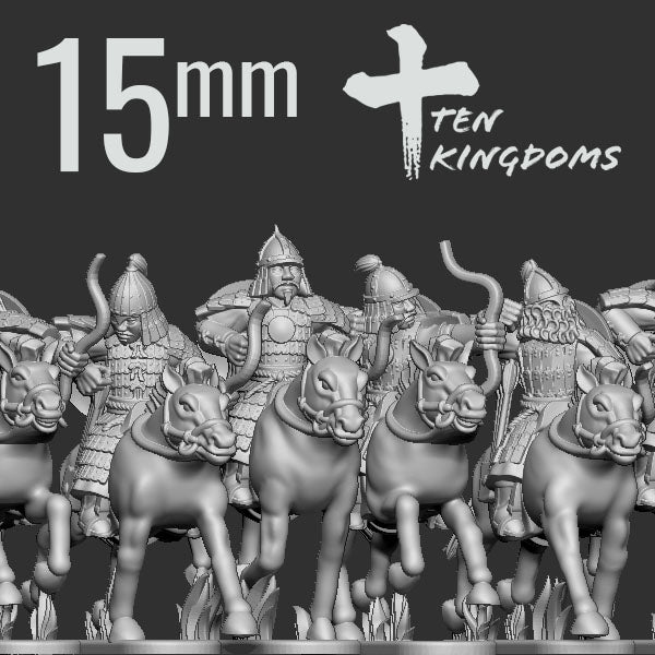 Mongol Empire Armoured Bowmen on Horseback