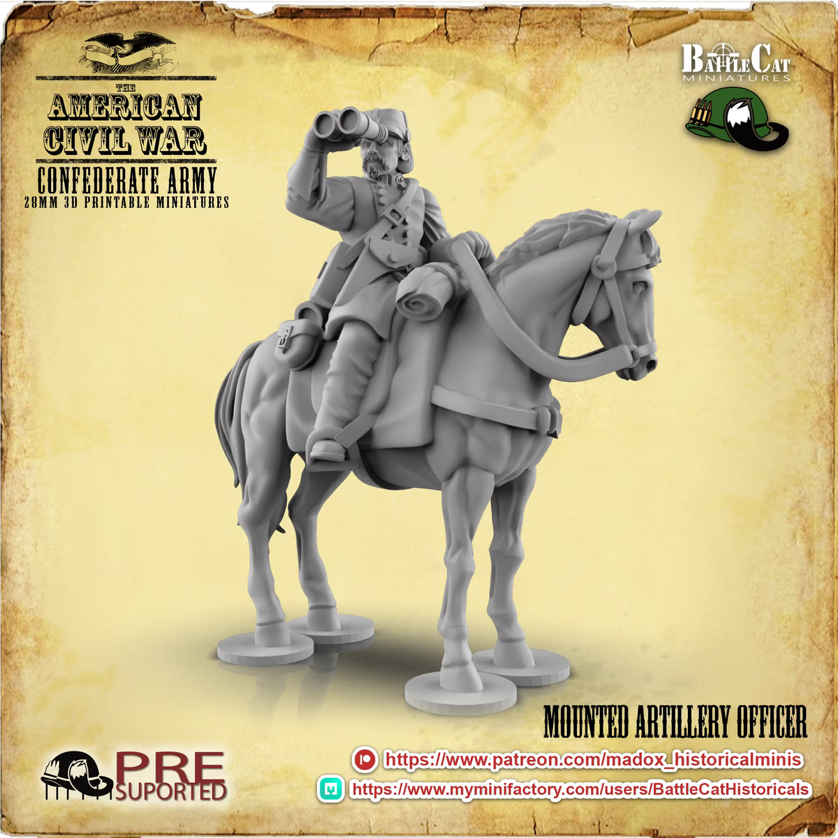 Confederate Mounted Officers