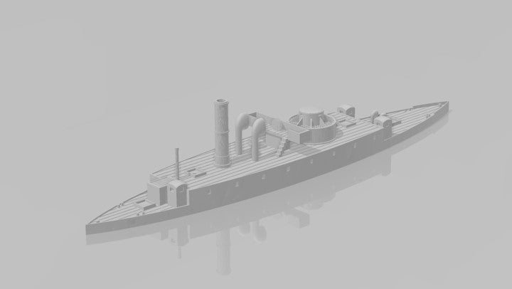 1/1200 Prussian / German ironclad monitor SMS Rhein