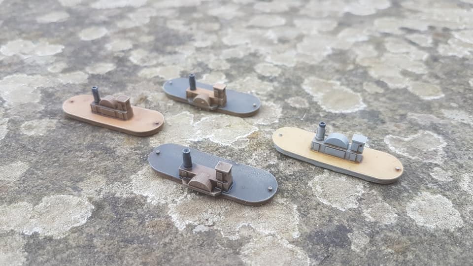 1/1200 American Civil War Stern Wheel Transports and Gunboats