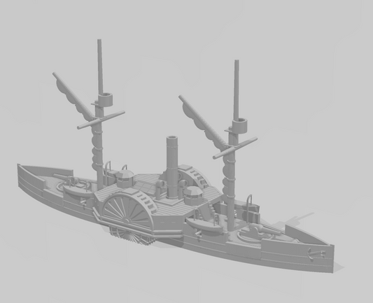 1/1200 Union “Double Ended” Gunboat USS Sassacus