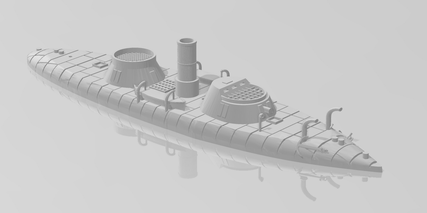 1/600 Union Ironclad USS Keokuk – BIG Jim Prints