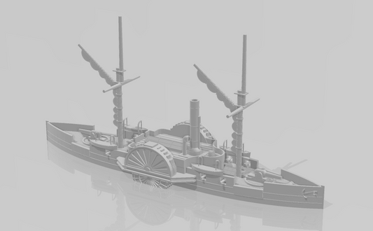 1/600 Union Sidewheel Gunboat USS Cimarron