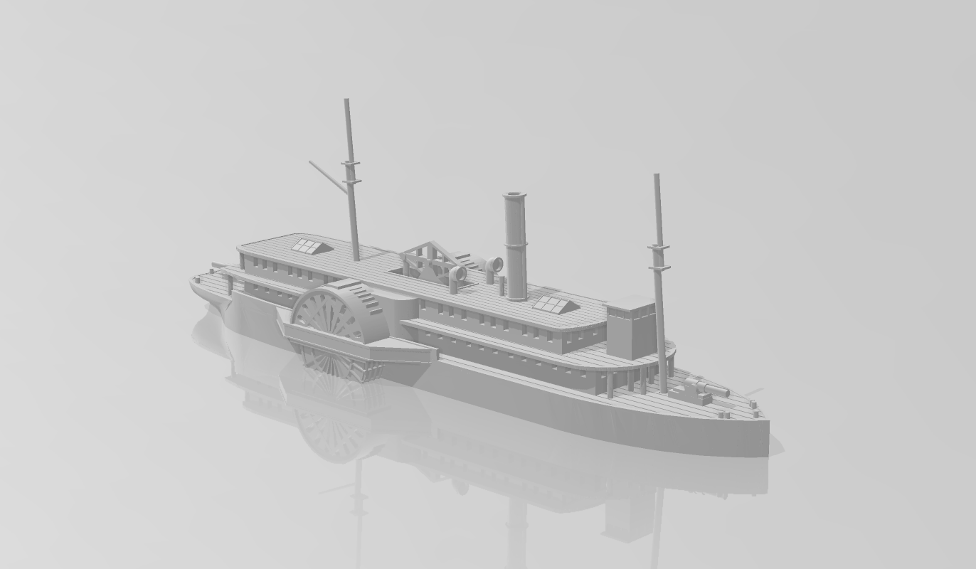 1/600 Confederate River Gunboat CSS General Bragg