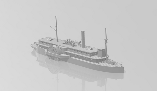 1/1200 Confederate River Gunboat CSS General Bragg