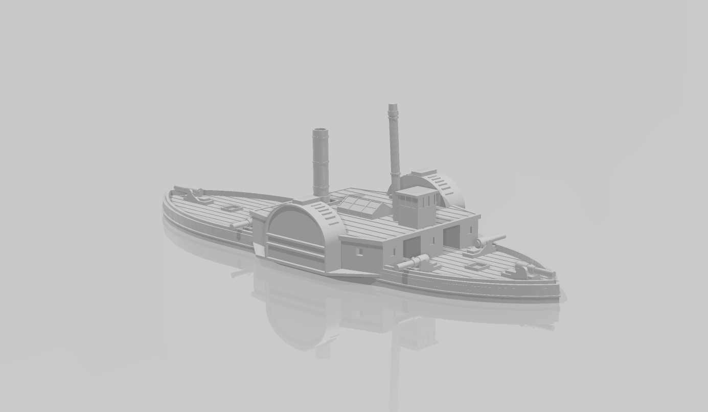 1/600 Confederate Gunboat CSS Livingston – BIG Jim Prints