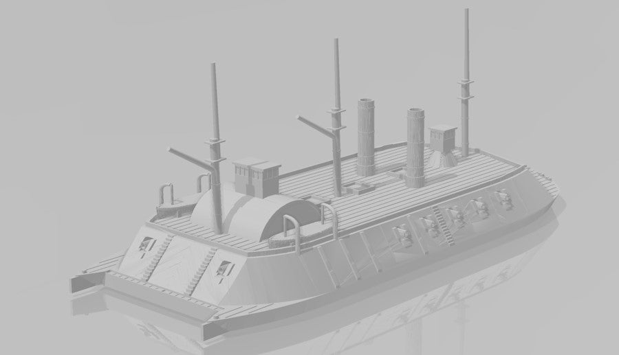 1/1200 Union River Ironclad USS Benton